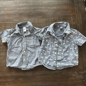 Boys Denim Button Down Short Sleeve Shirts, Size 18-24m
Carters - Old Navy